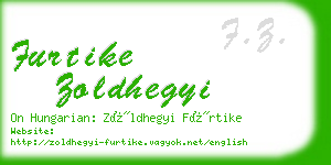 furtike zoldhegyi business card